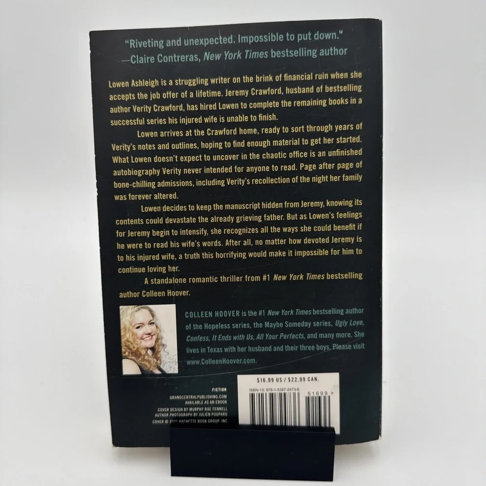 Verity by Colleen‎ Hoover (2018, Trade Paperback)
